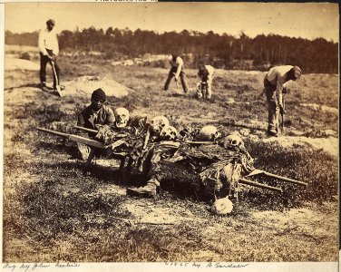 Virginia, Cold Harbor. A burial party on the Battlefield - NARA - 533367