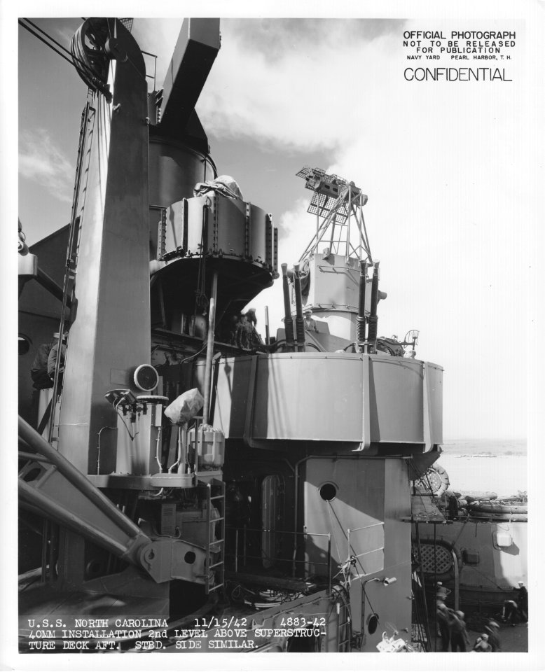 USS North Carolina second deck 40mm gun NARA 19LCM-BB55-4883-42