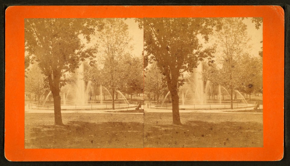 View of the fountain from the shadow of a burr oak, by Baldwin, Schuyler C. (Schuyler Colfax), 1823-1900 2