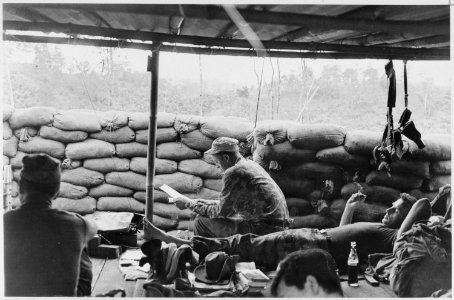 Vietnam....Staff Sergeant Howard Stevens, a Special Forces advisor to a Montagnard strike force, gets a chance to... - NARA - 531440