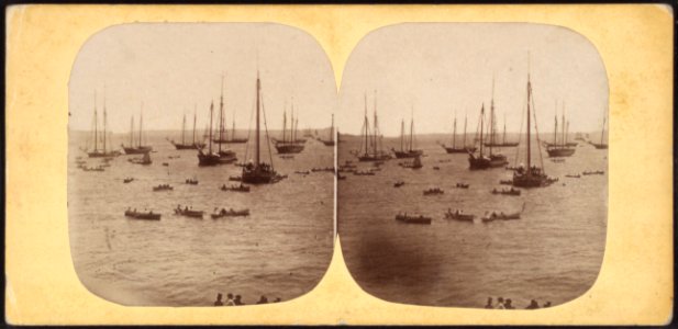 Waiting for the Regatta, July 4, 1859, by William Notman