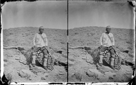 Wabreo^ A Chief among the Navajoes. New Mexico 1873 - NARA - 519798 photo