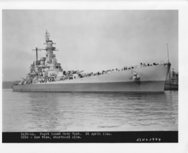 USS Washington collision damage repaired NARA BS 63999