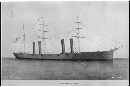 Wampanoag, starboard side, ca. 1869 - NARA - 513005