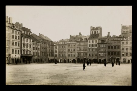 Warszawa, Rynek Starego Miasta w nowej szacie (nowe polichromie) 1929 (67263834)