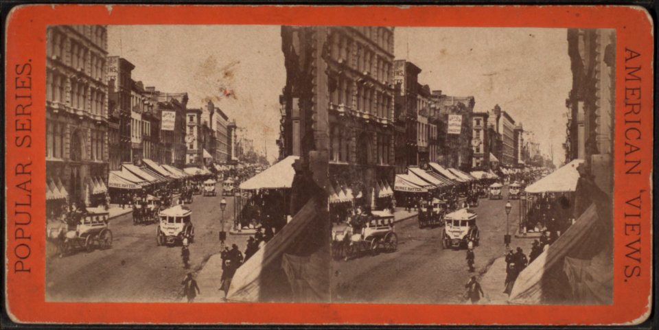 View from the corner of Grand Street, looking up, by E. & H.T. Anthony (Firm)