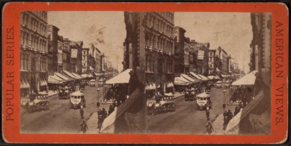 View from the corner of Grand Street, looking up, by E. & H.T. Anthony (Firm)