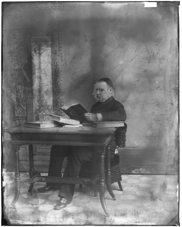 Washington Matthews seated at desk - NARA - 523684