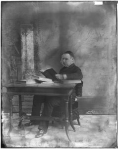 Washington Matthews seated at desk - NARA - 523684
