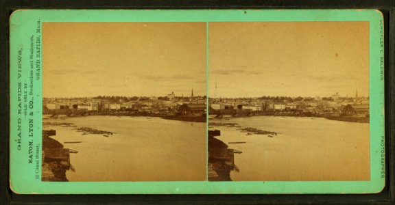 View of the Grand River from the south west, by Baldwin, Schuyler C. (Schuyler Colfax), 1823-1900