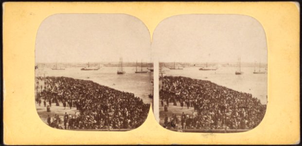 Waiting for the Regatta, on July 4, 1859, by William Notman