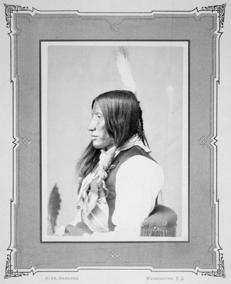 Whitewash His Face-I-Tah-San-Ke-Ah. Brule Sioux, 1872 - NARA - 519000