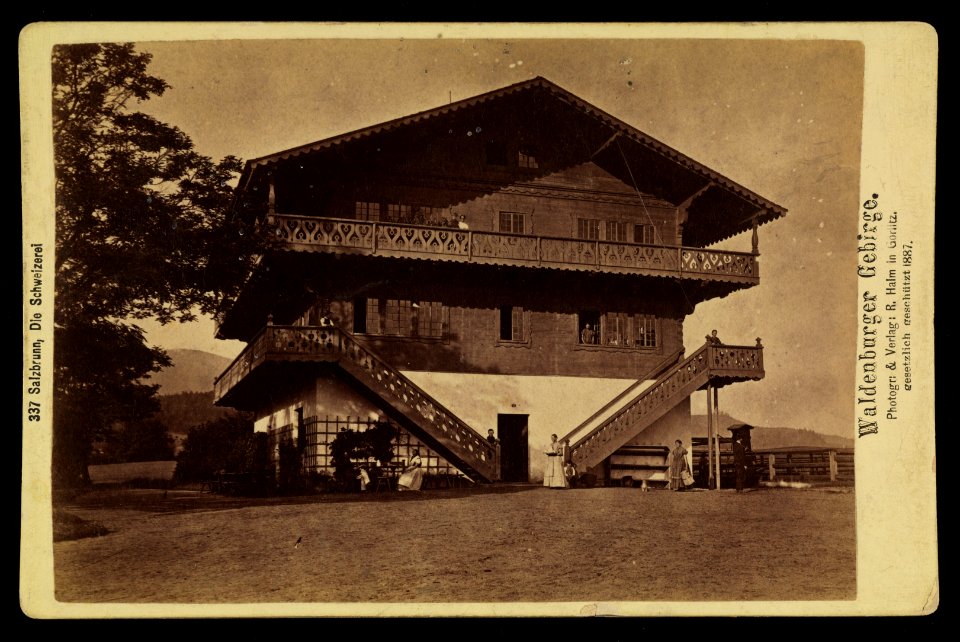 Waldenburger Gebirge - Salzbrunn, die Schweizerei 1887 (69308154)
