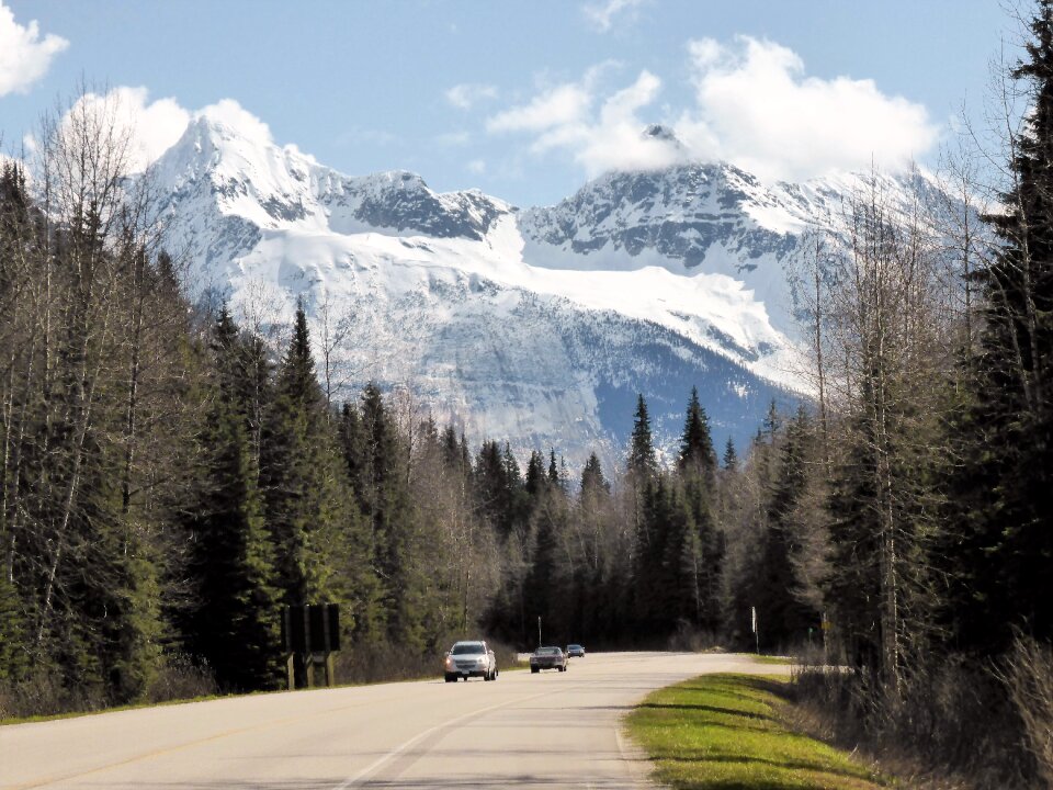 Drive panorama mountains photo