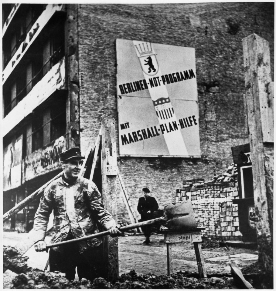 West Berlin, Germany. Marshall Plan aid to Germany totaled $1,390,600 and enabled that country to rise from the ashes... - NARA - 541691