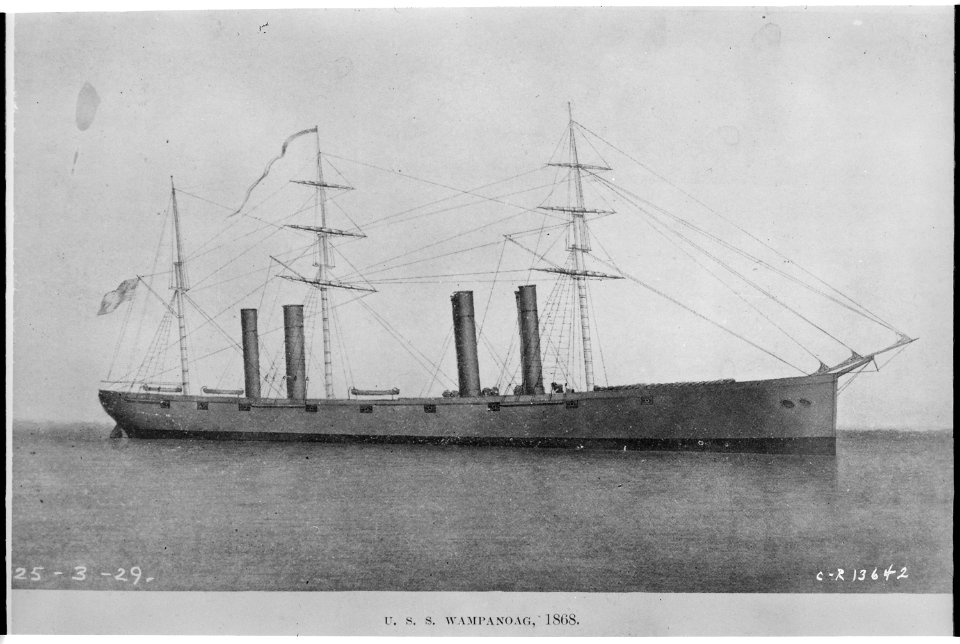 Wampanoag, starboard side, ca. 1869 - NARA - 513005