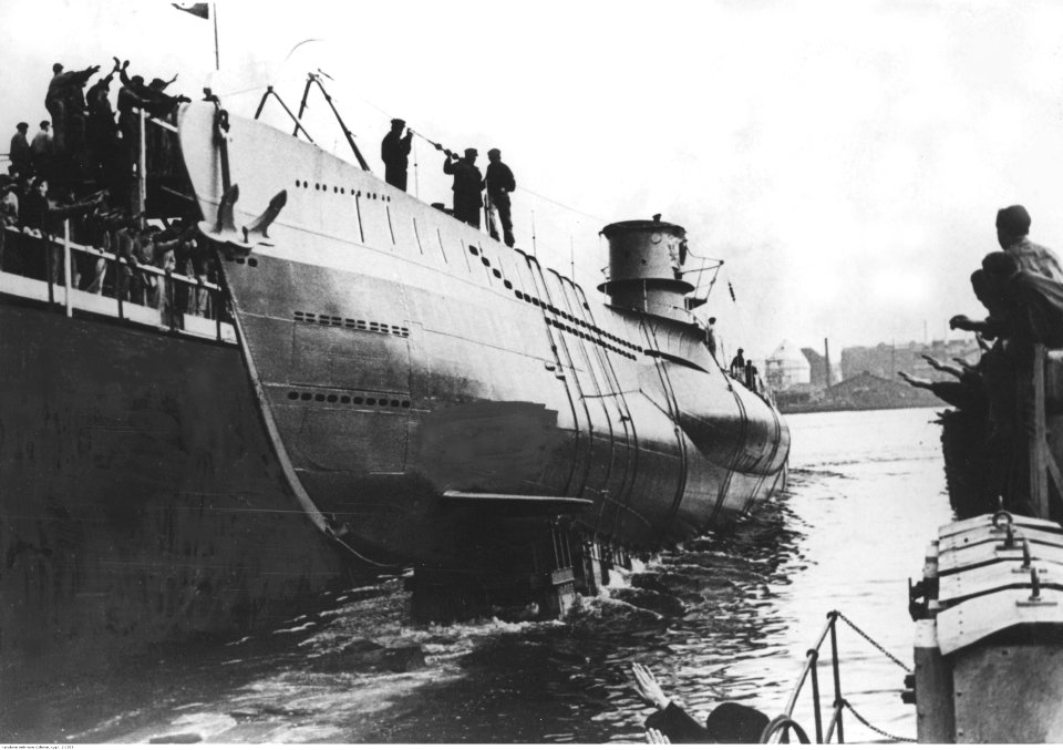 Wodowanie niemieckiego okrętu powodnego (U-Boot typu VII) (2-2559)