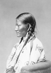 Wife of Spotted Tail. Brule Sioux, 1872 - NARA - 518971 (cropped) photo