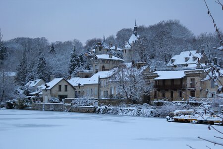 Winter cold house photo