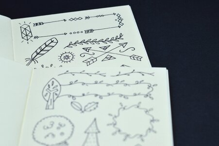 Notebook work background