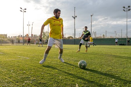 Court footballers sports