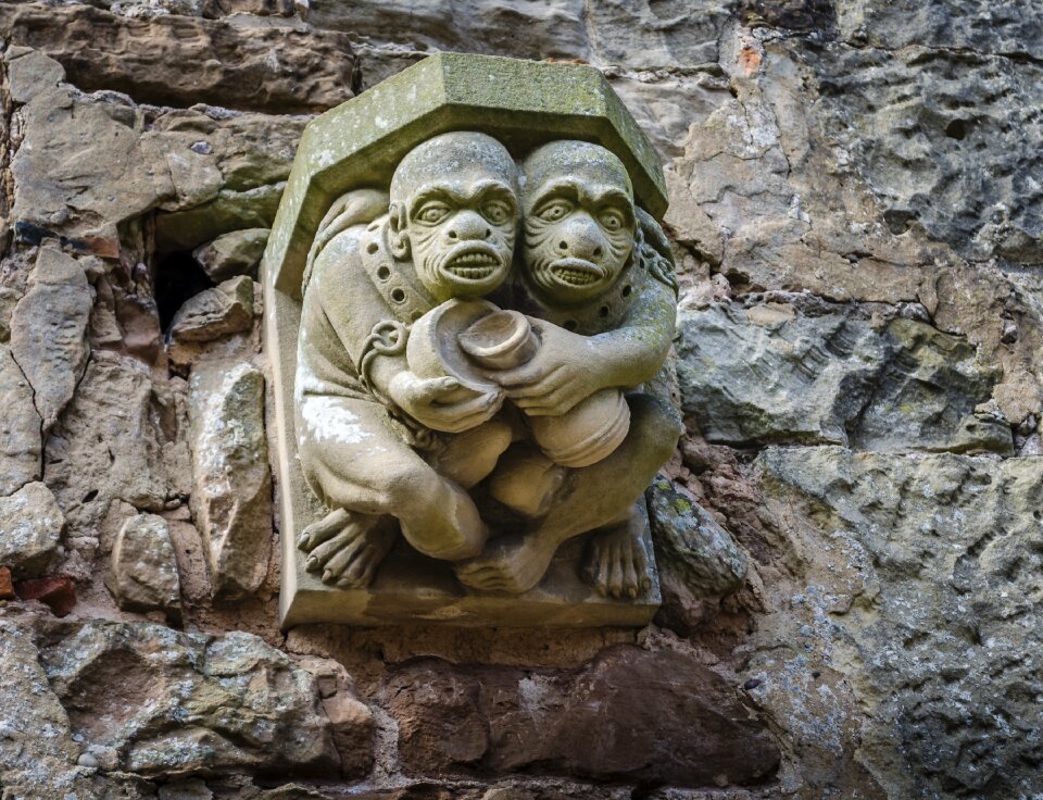 Gargoyle ruins stone