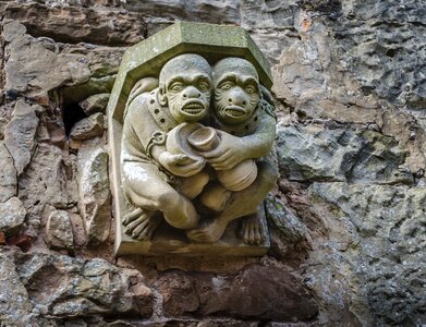 Gargoyle ruins stone photo