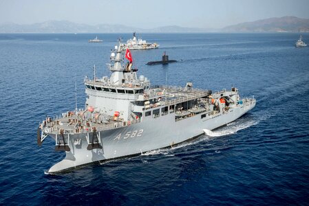 Vessel turkish navy water photo