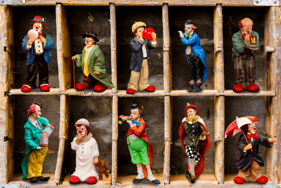 Funny musical clown collection