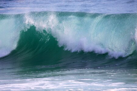 Wave sea shore break photo