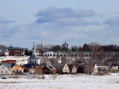 Winter city architecture