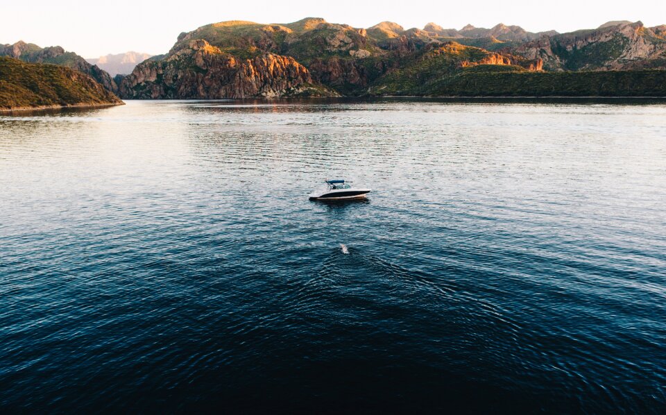 Waves nature boat
