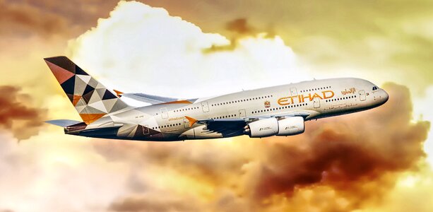 Etihad aircraft dubai