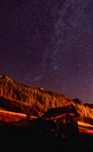 Milky way night evening