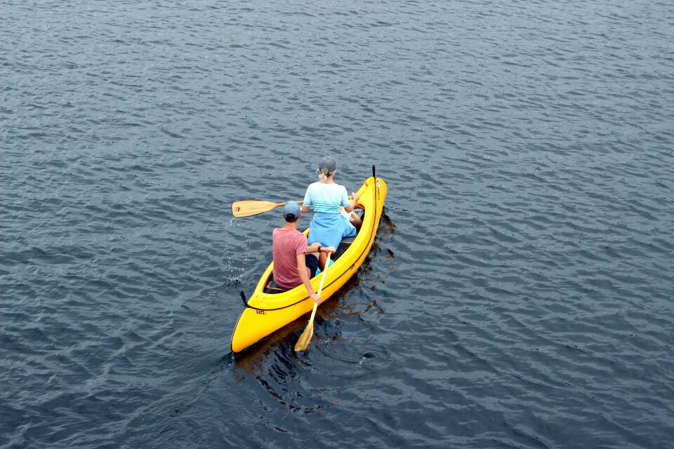 Water sports kayakers leisure