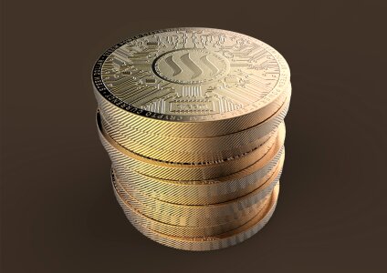 Coin cryptocurrency steam power
