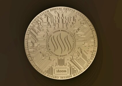 Coin cryptocurrency steam power
