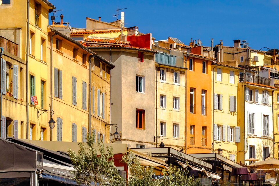 Facade colorful ancient