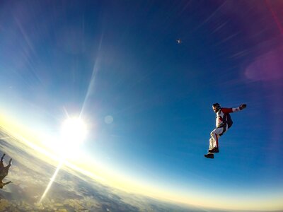 Sky diving adventure photo