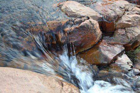 Creek flowing nature photo