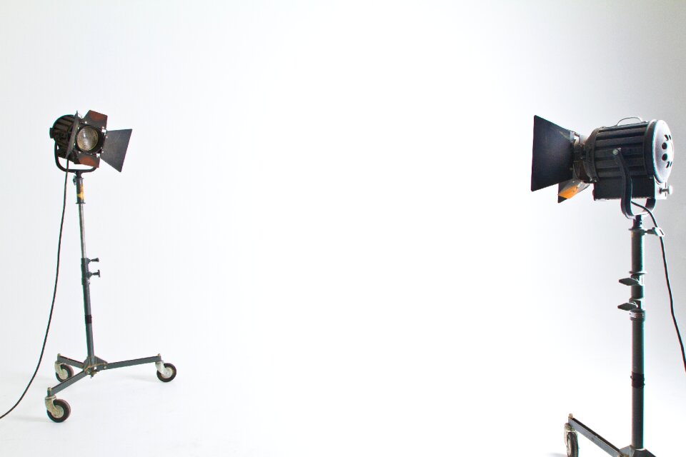Stand filmmaking photoshoot