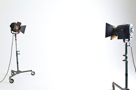 Stand filmmaking photoshoot