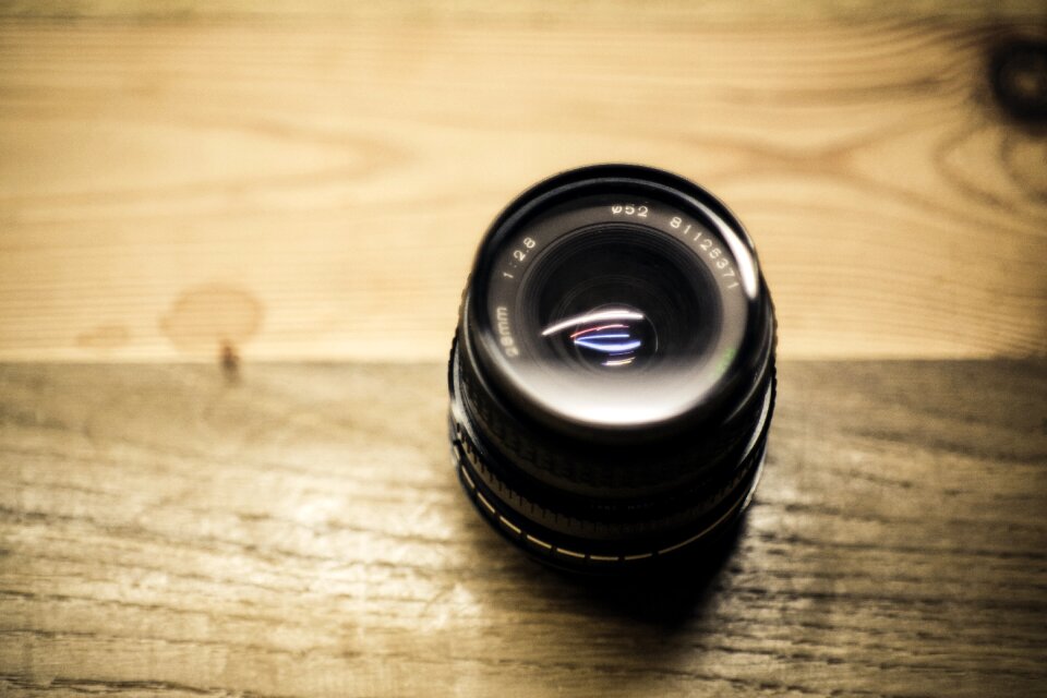 Photography wooden table