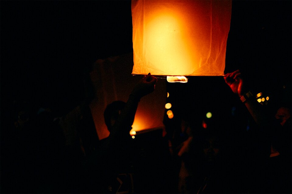 Men party black fire