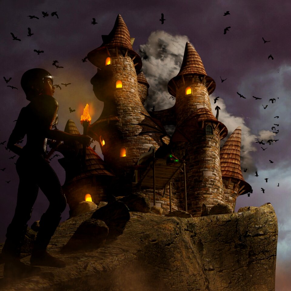 Fire-breathing dragon mythical creatures fairy tales