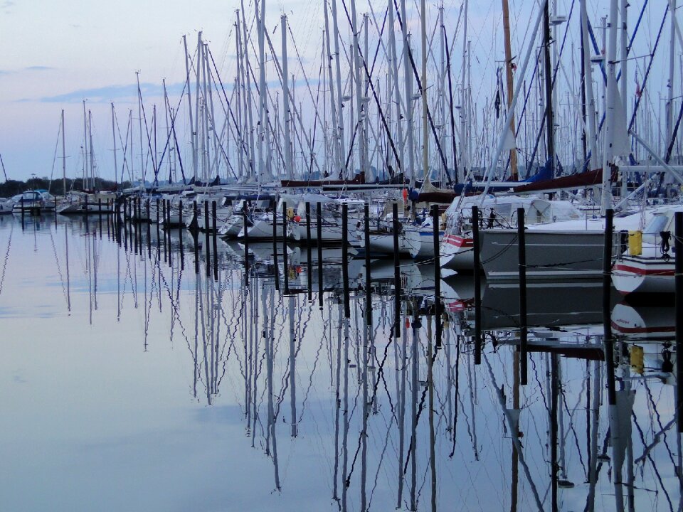 Lake port sky