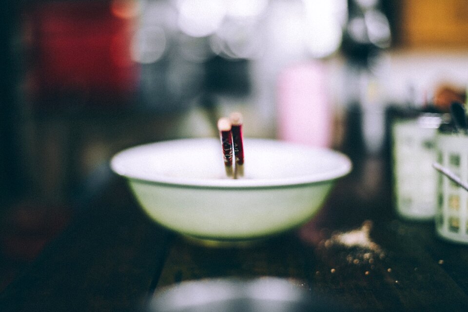 Hot soup chopstick