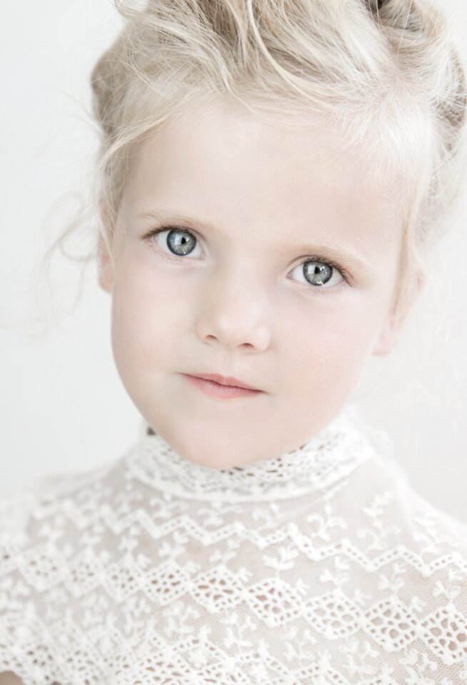 White blue eyes blonde