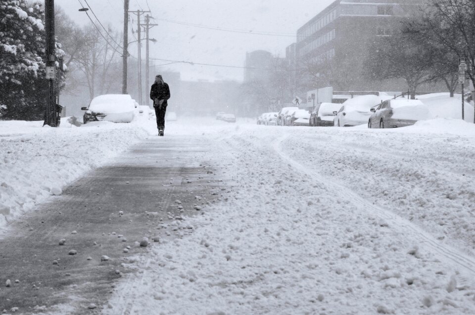 Frozen cold weather