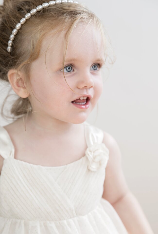 Child white blue eyes